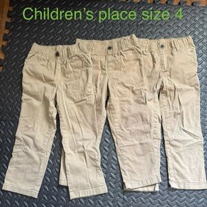 3 pairs boys uniform pants- size 4